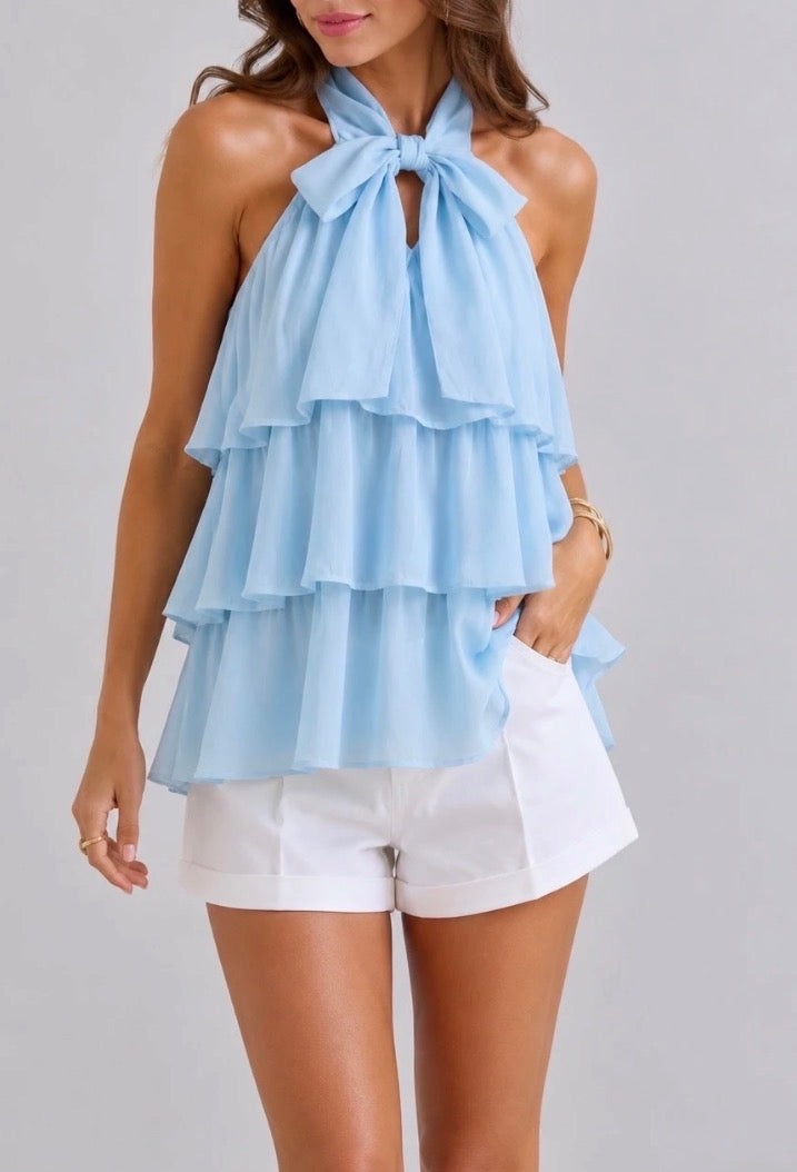 Lia top blauw
