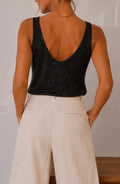 Iris top zwart