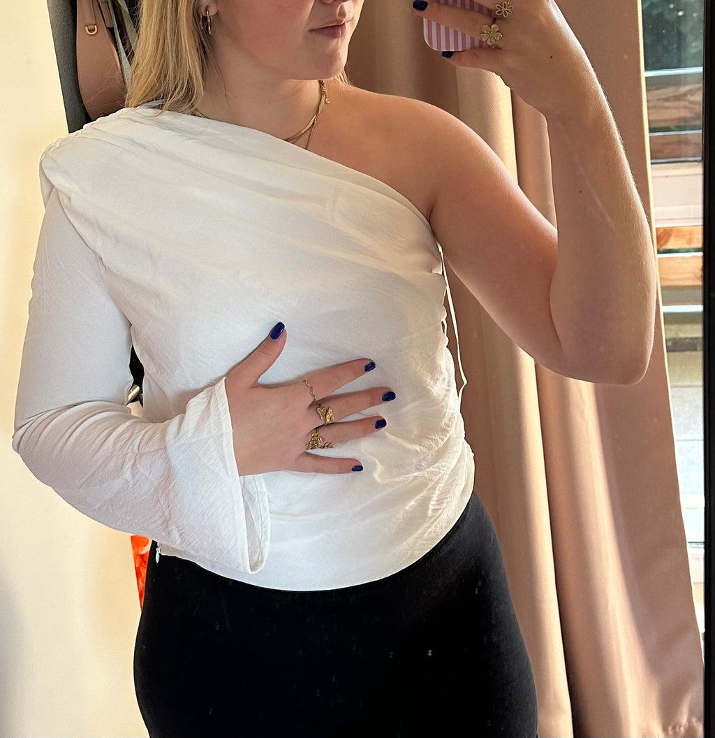 Laura top wit