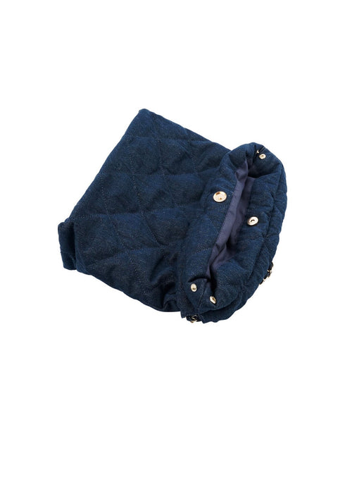 Denim clutch