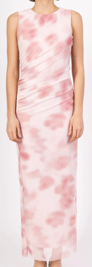 roze lange jurk