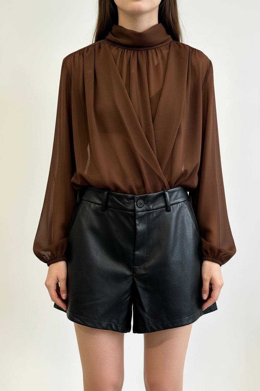 Nova blouse bruin