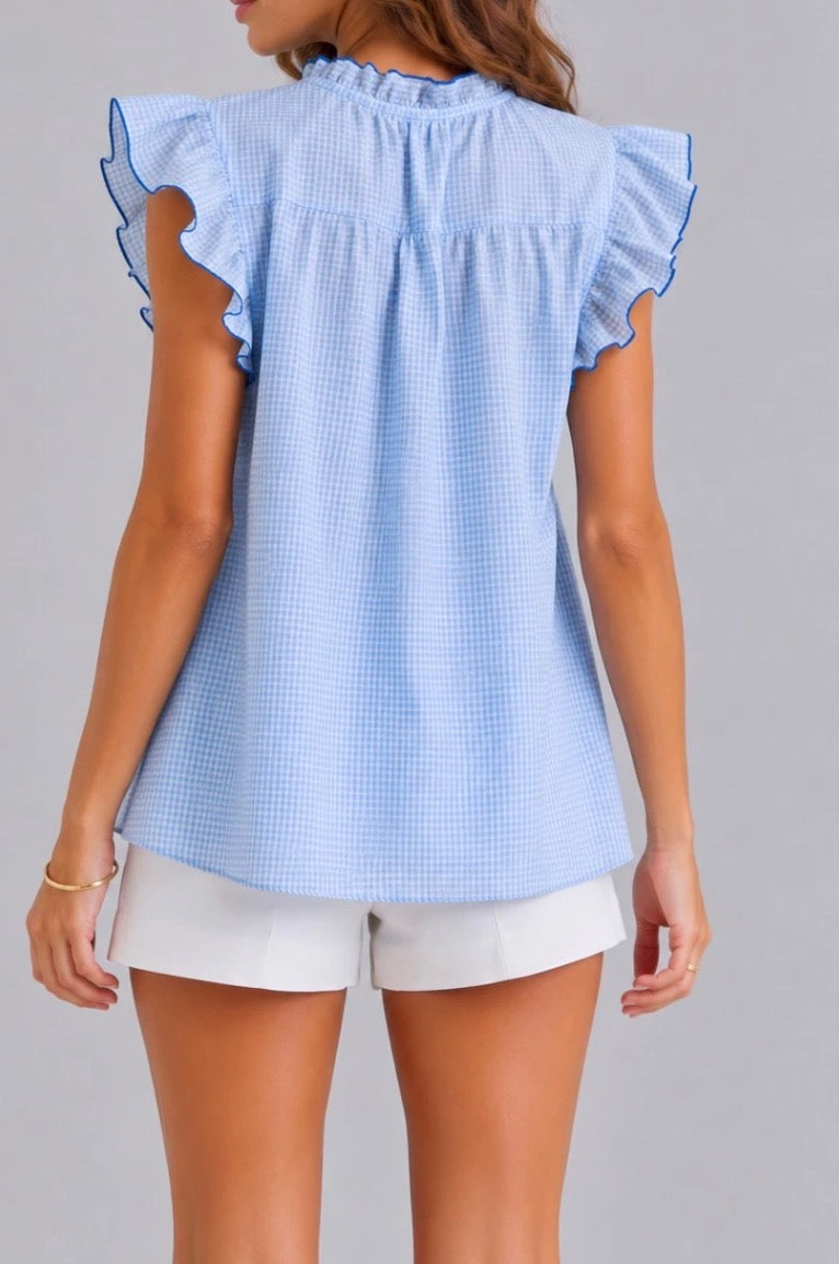 Naomi blouse blauw
