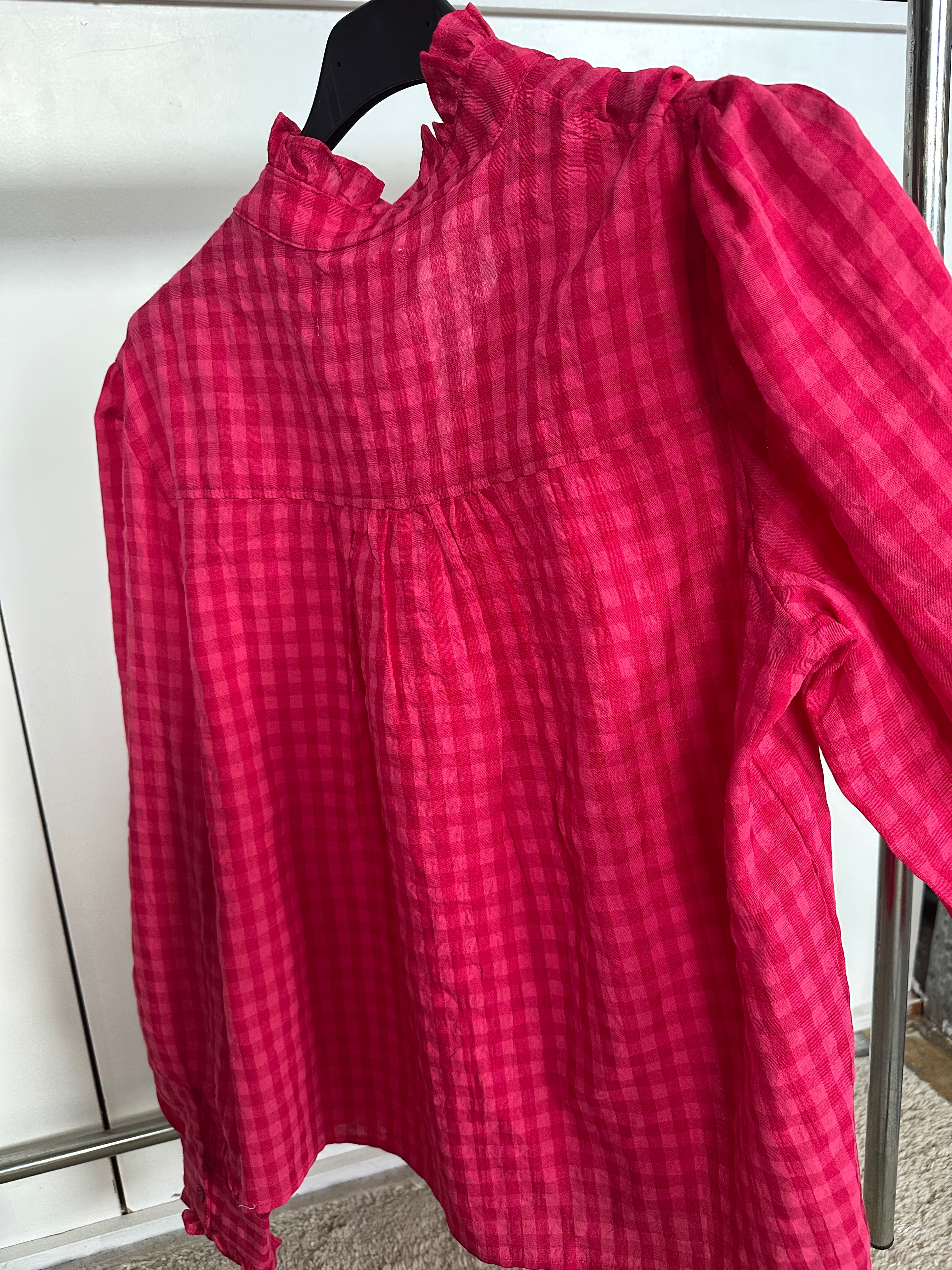 geruite blouse