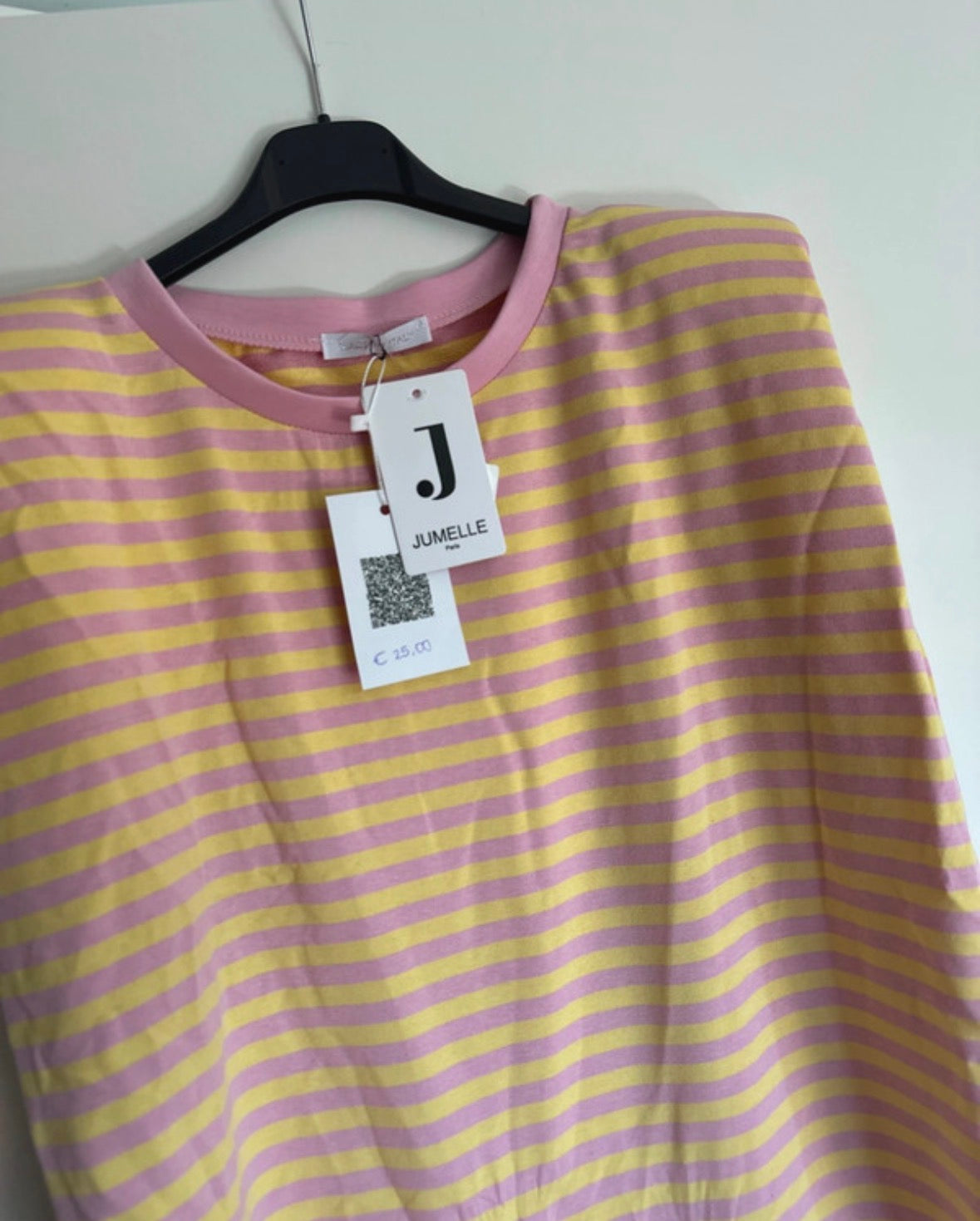 Shirt mouwloos gestreept