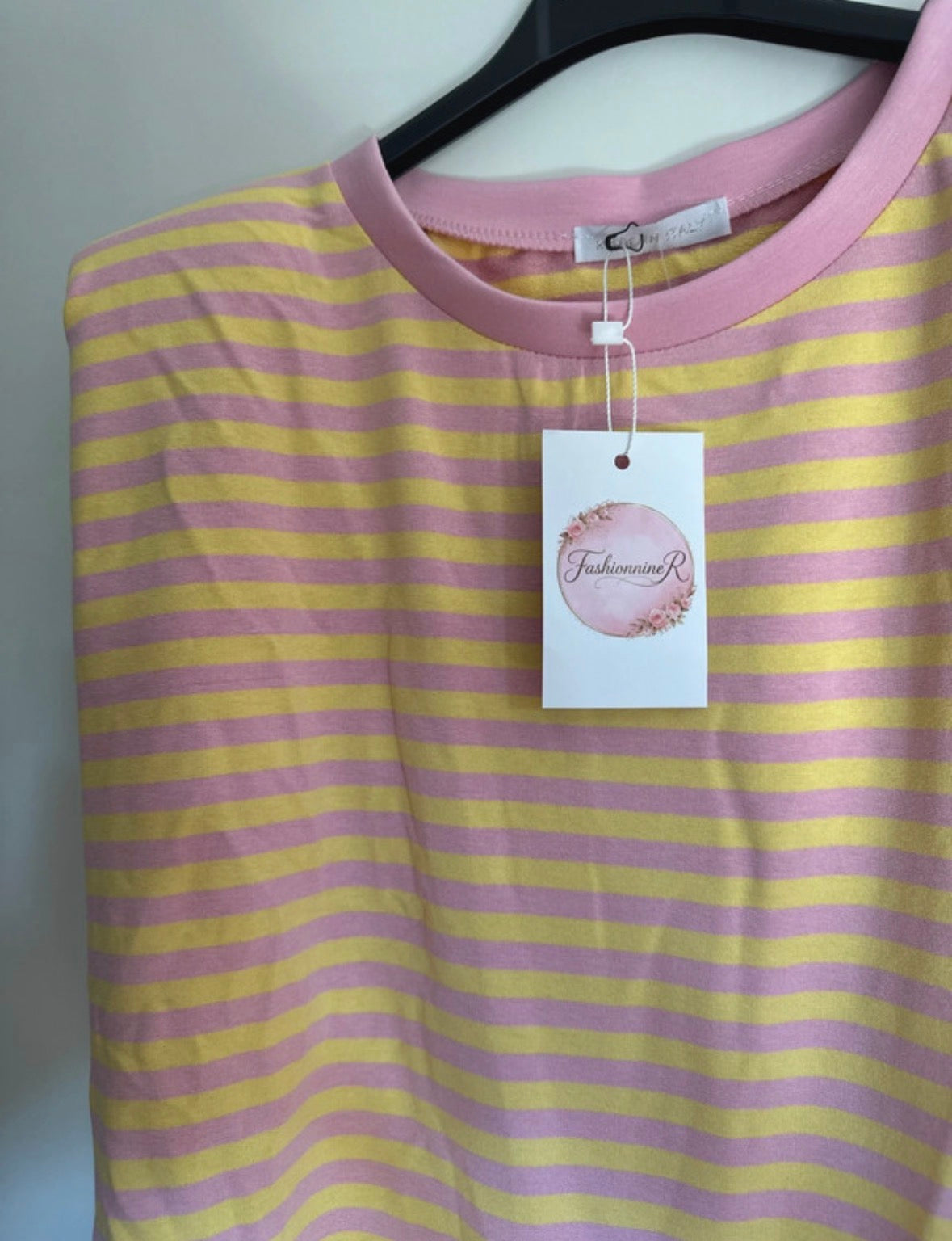 Shirt mouwloos gestreept
