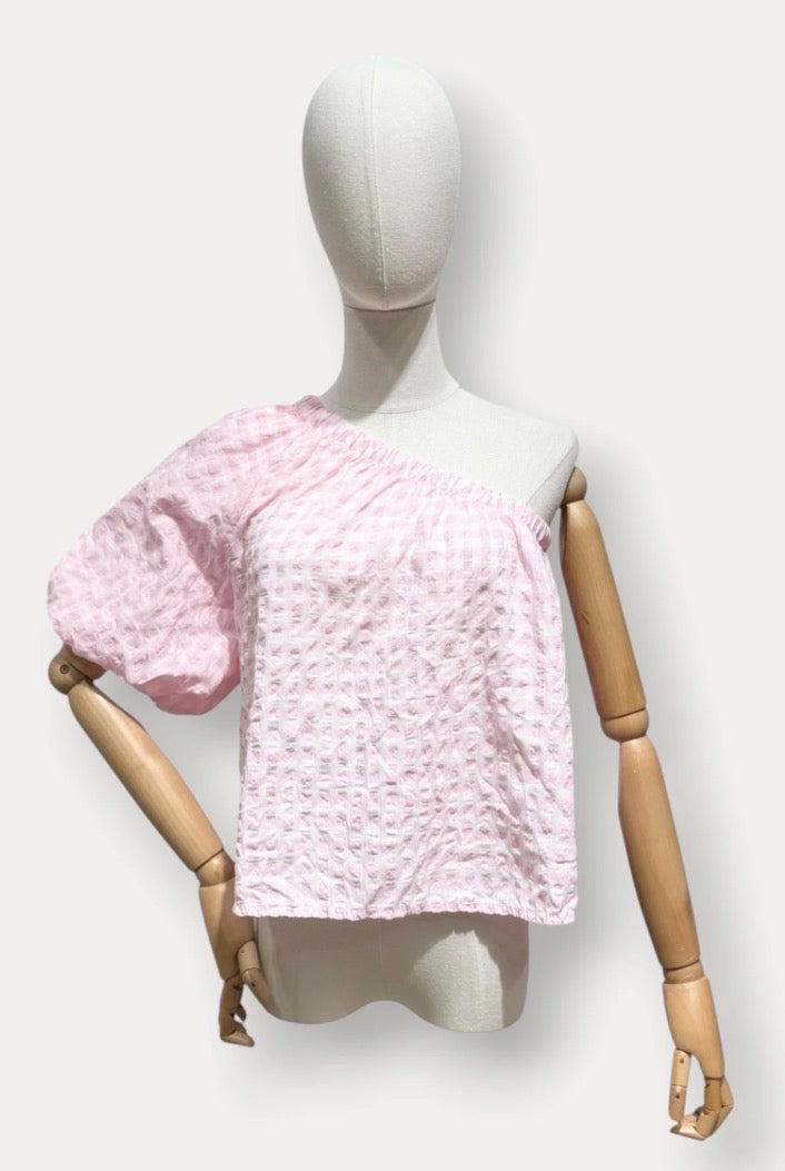 one shoulder top geruit