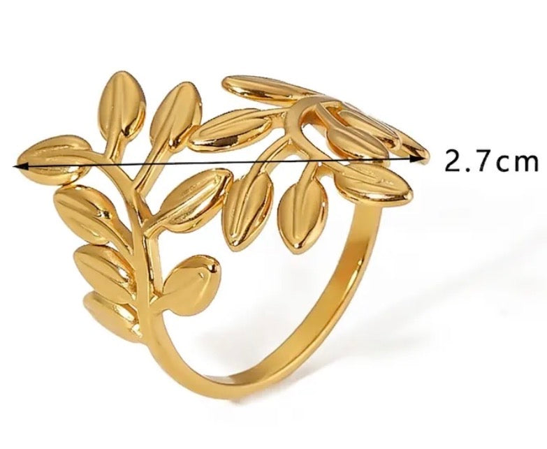 bladeren ring